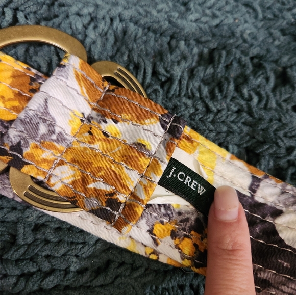 J. Crew 100% Silk Floral Belt - Picture 4 of 6